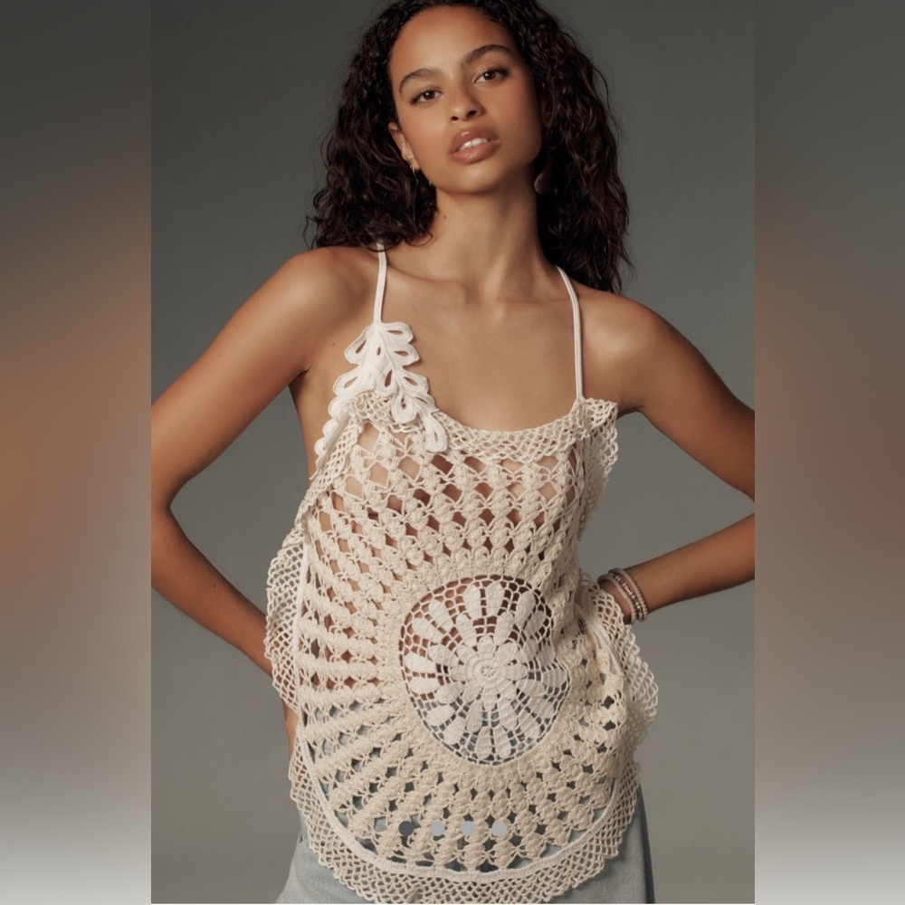 NWT crochet sweater tank